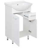 Cabinet with sink Astor, White gloss, 55 cm order